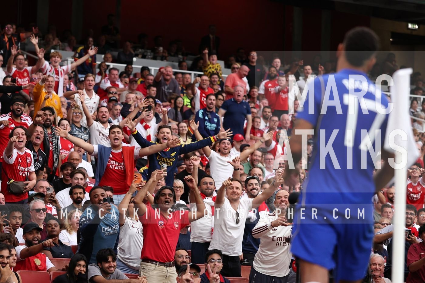 Fans taunt Morgan Rogers of Chelsea as he leaves the pitch after being substituted
